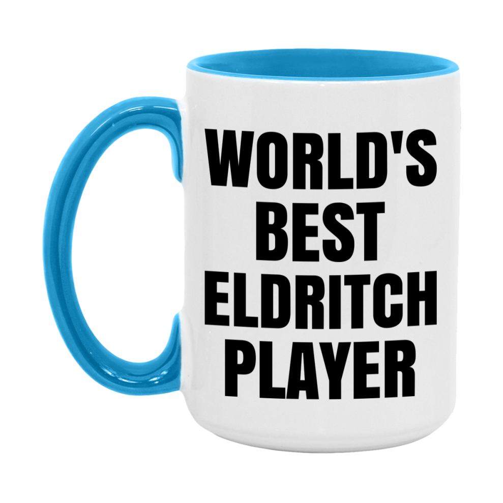 Funny Game Board Mug, World's Okayest Eldritch Player, 11Oz Or 15Oz Ceramic Coffee Cup