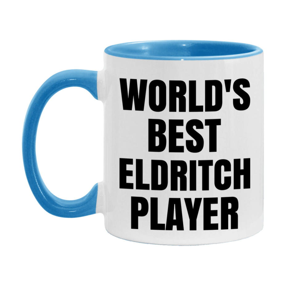 Funny Game Board Mug, World's Okayest Eldritch Player, 11Oz Or 15Oz Ceramic Coffee Cup