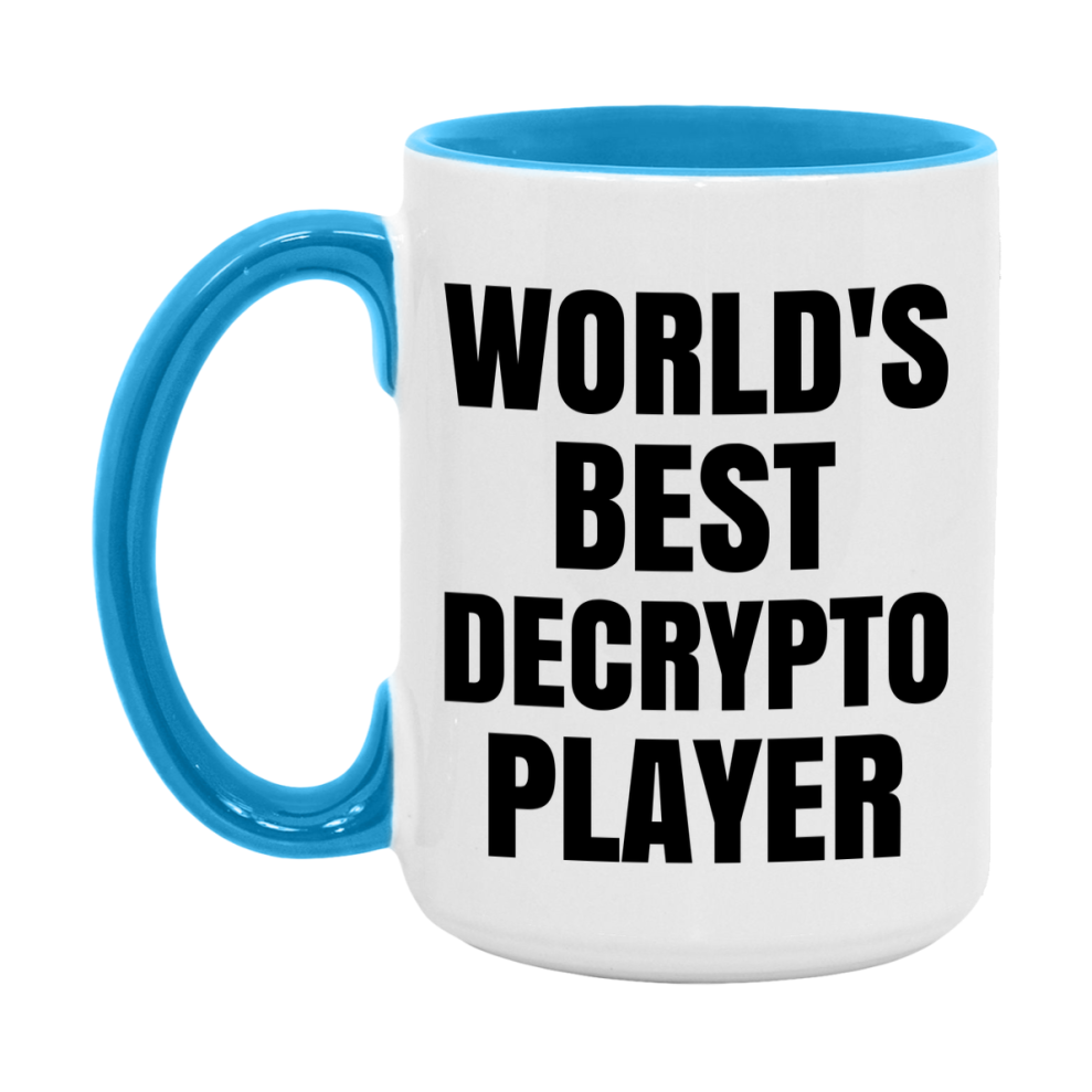 Funny Game Board Mug, World's Okayest Decrypto Player, 11Oz Or 15Oz Ceramic Coffee Cup