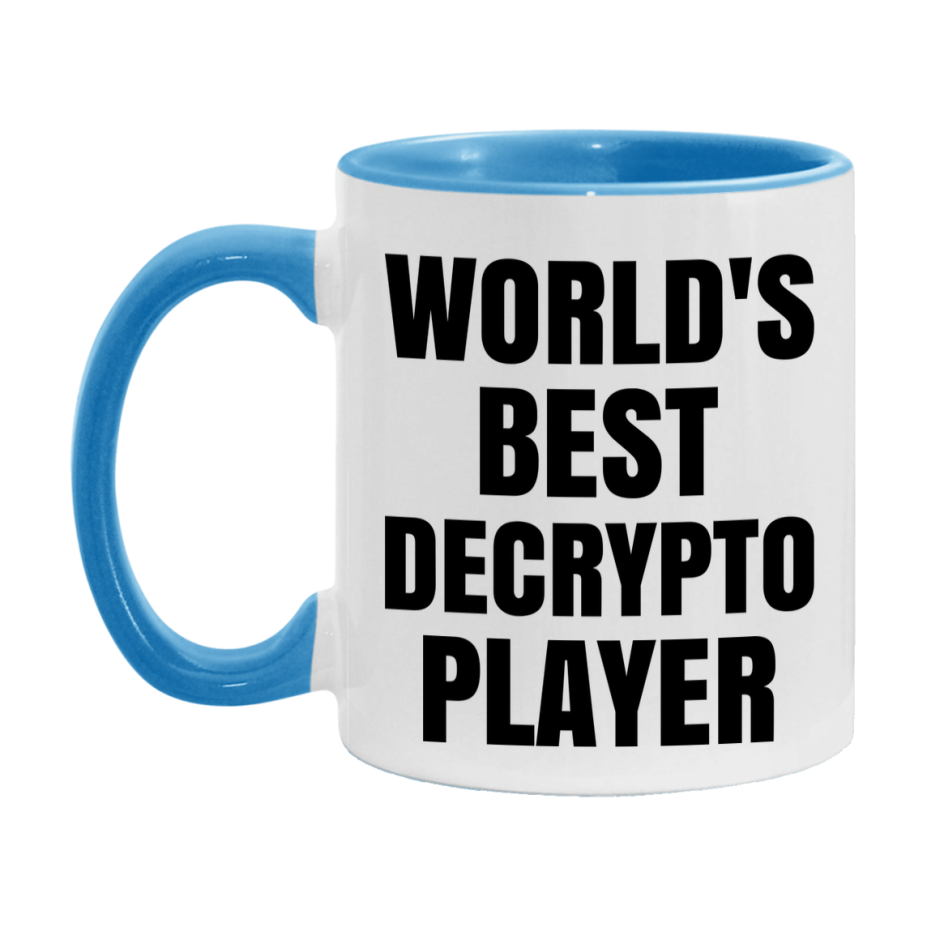 Funny Game Board Mug, World's Okayest Decrypto Player, 11Oz Or 15Oz Ceramic Coffee Cup