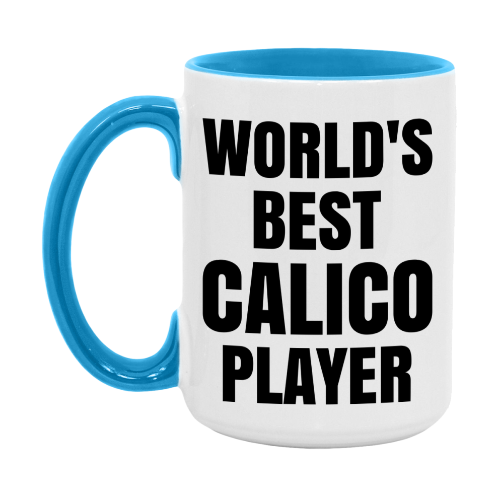 Funny Game Board Mug, World's Okayest Calico Player, 11Oz Or 15Oz Ceramic Coffee Cup