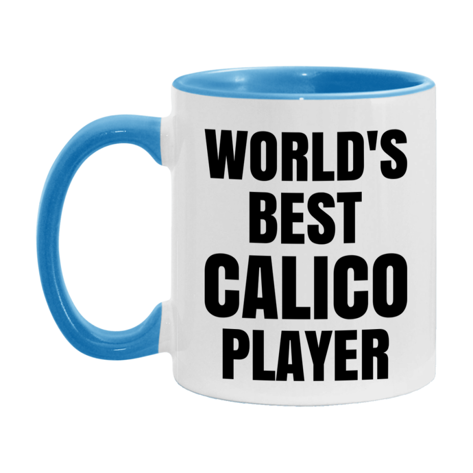 Funny Game Board Mug, World's Okayest Calico Player, 11Oz Or 15Oz Ceramic Coffee Cup