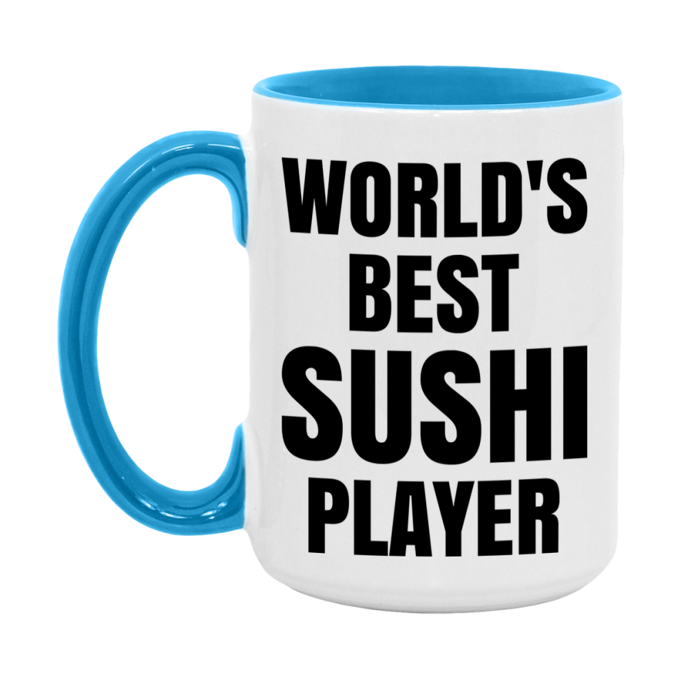Funny Game Board Mug, World's Okayest Sushi Player, 11Oz Or 15Oz Ceramic Coffee Cup