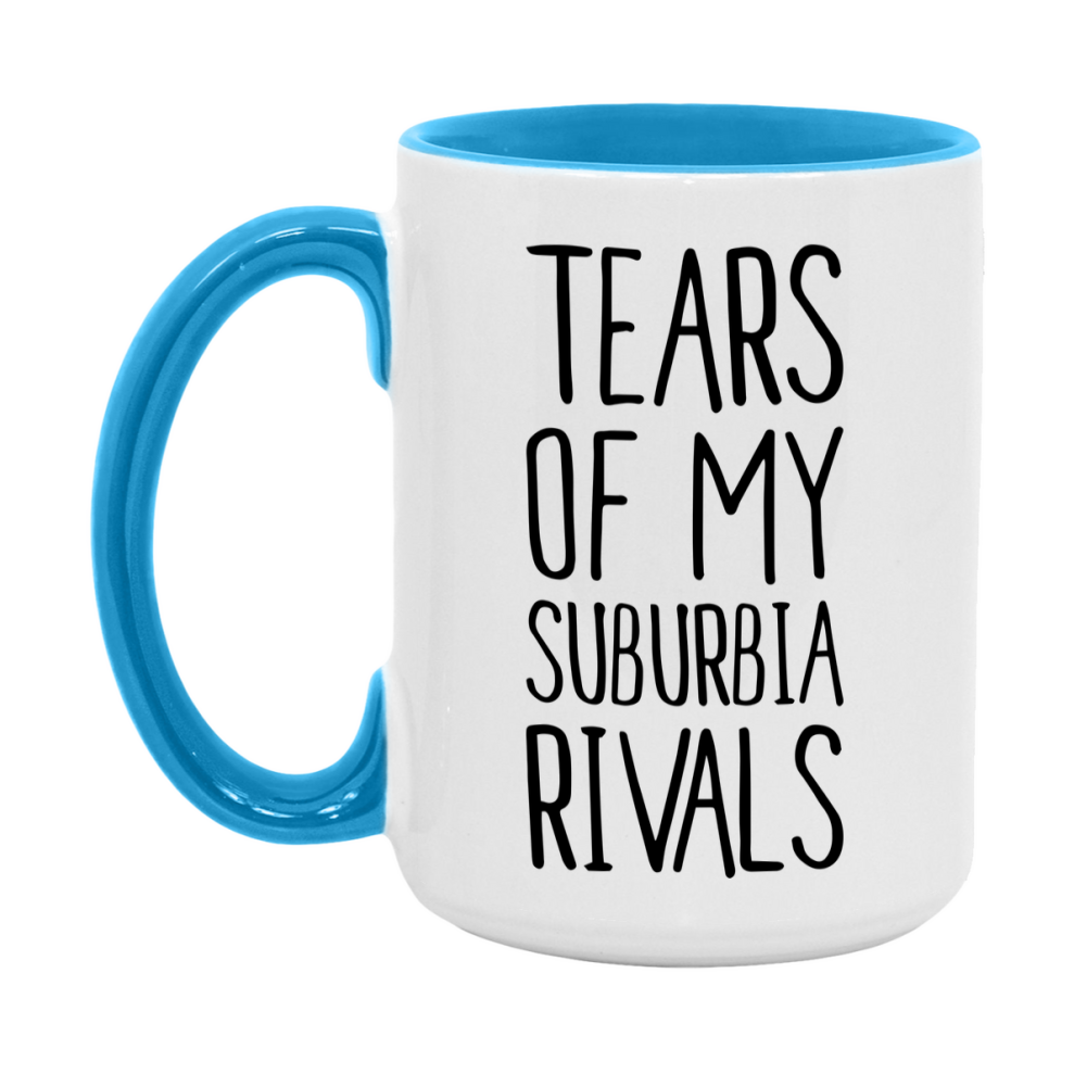 Funny Suburbia Gameboard Mug – Tears Of My Suburbia Rivals, 11Oz Or 15Oz White Ceramic Coffee Cup Gift