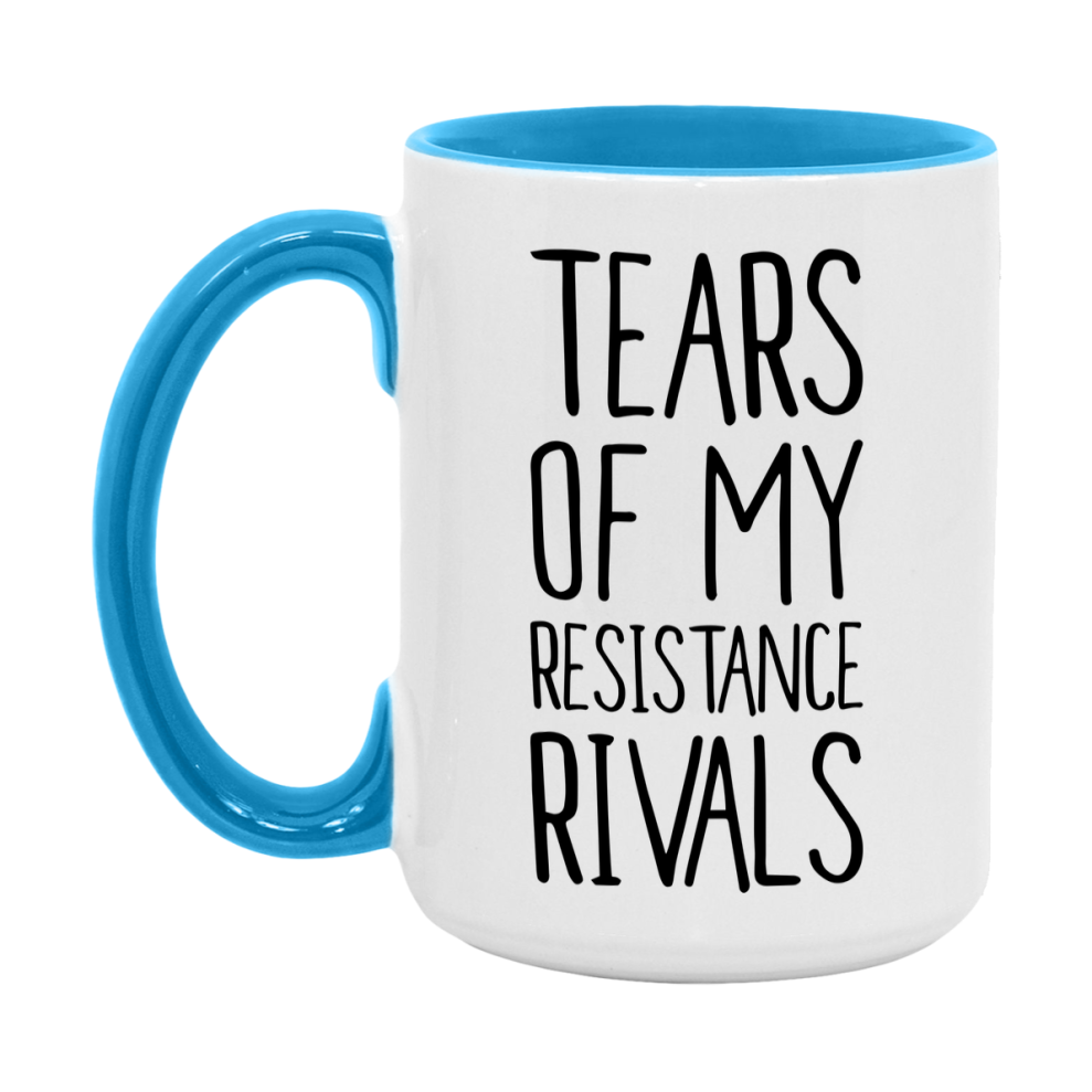 Funny Resistance Gameboard Mug – Tears Of My Resistance Rivals, 11Oz Or 15Oz White Ceramic Coffee Cup Gift