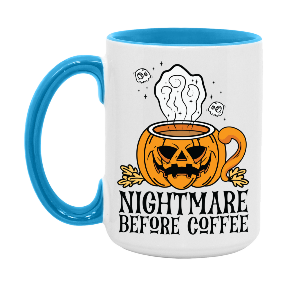 Funny Halloween Coffee Mug, White Ceramic Halloween Coffee Cup 11Oz Or 15Oz