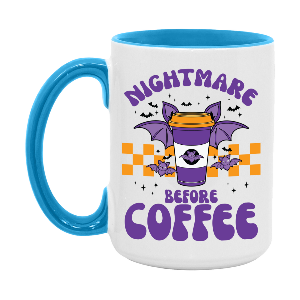 Funny Halloween Coffee Mug, White Ceramic Halloween Coffee Cup 11Oz Or 15Oz