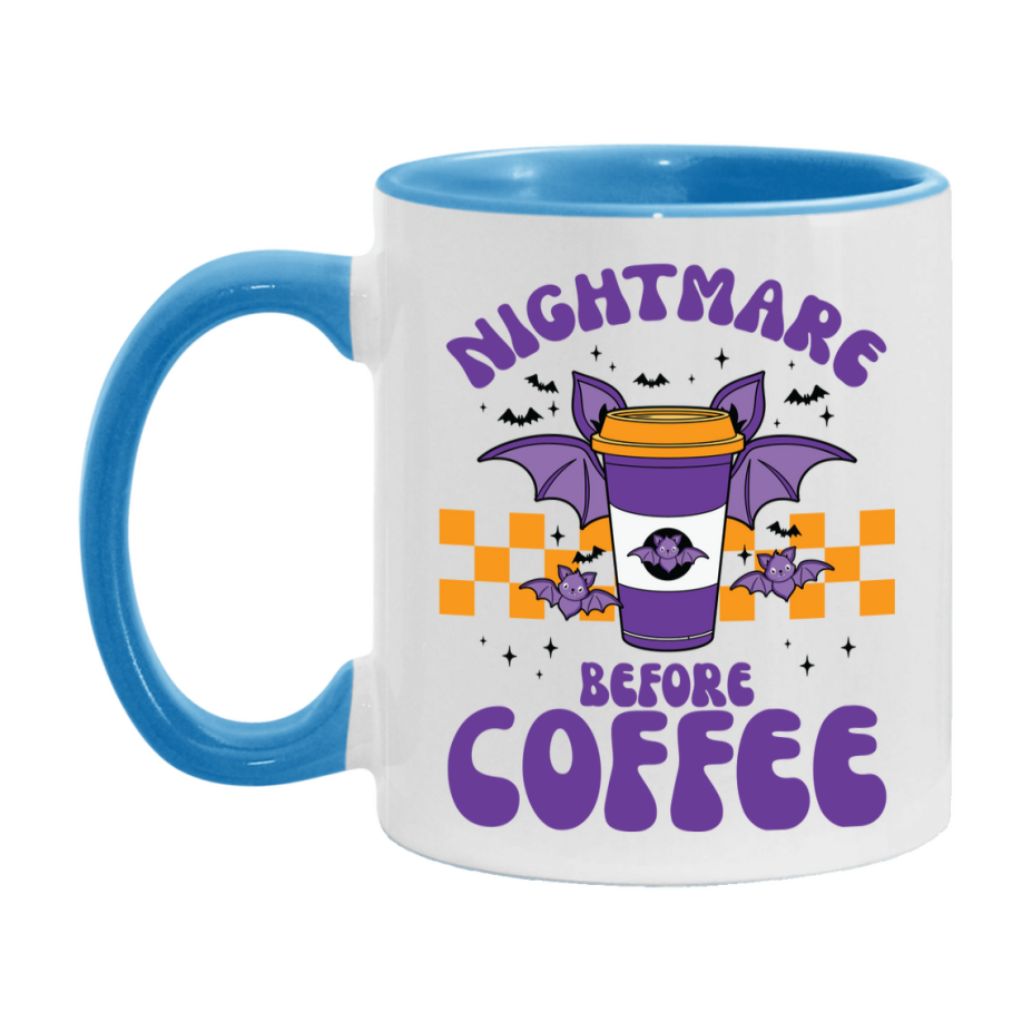 Funny Halloween Coffee Mug, White Ceramic Halloween Coffee Cup 11Oz Or 15Oz