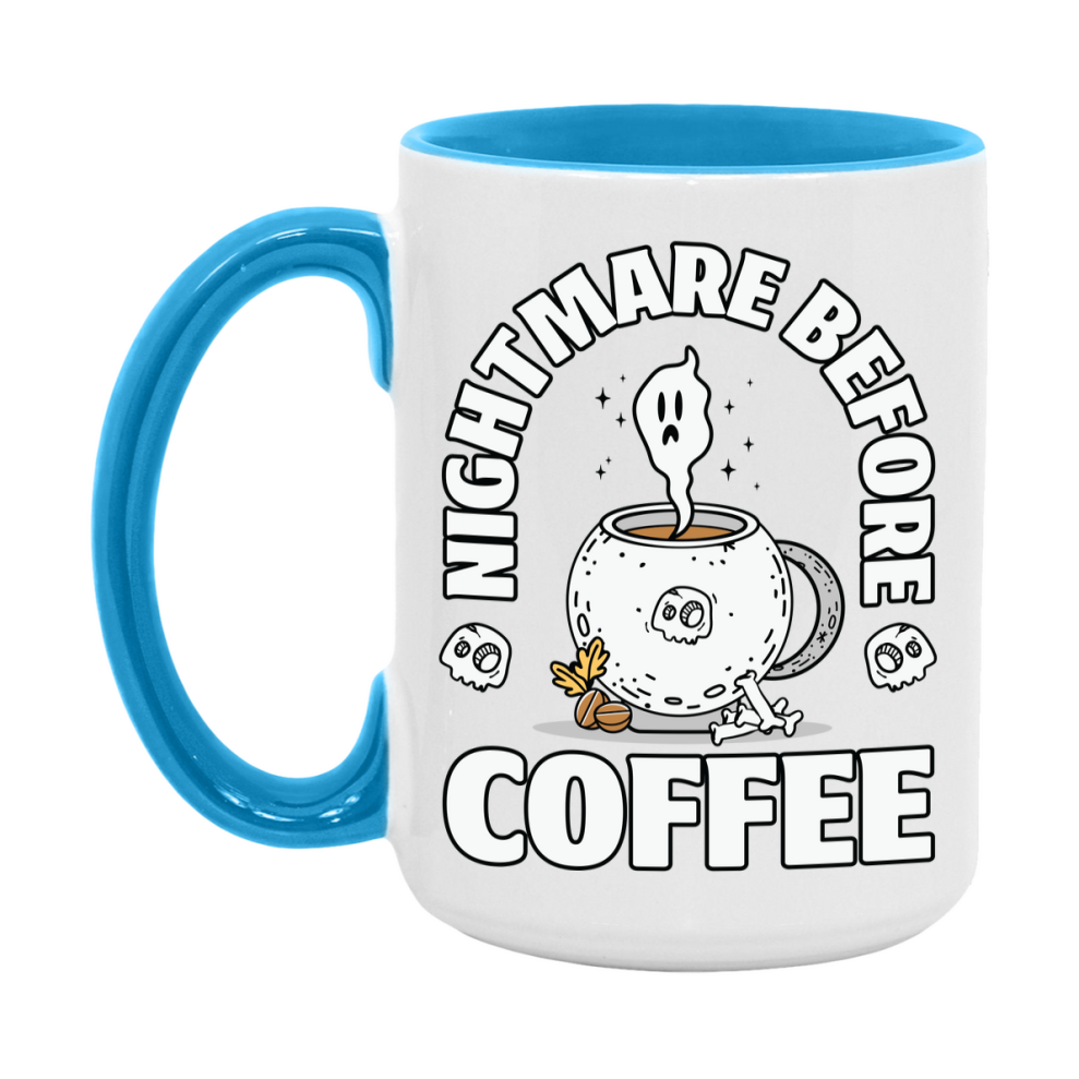 Funny Halloween Coffee Mug, White Ceramic Halloween Coffee Cup 11Oz Or 15Oz