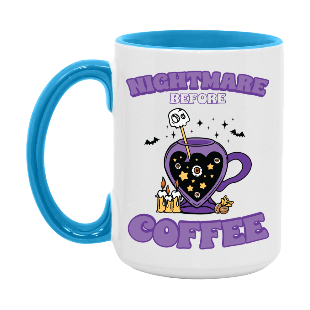 Funny Halloween Coffee Mug, White Ceramic Halloween Coffee Cup 11Oz Or 15Oz