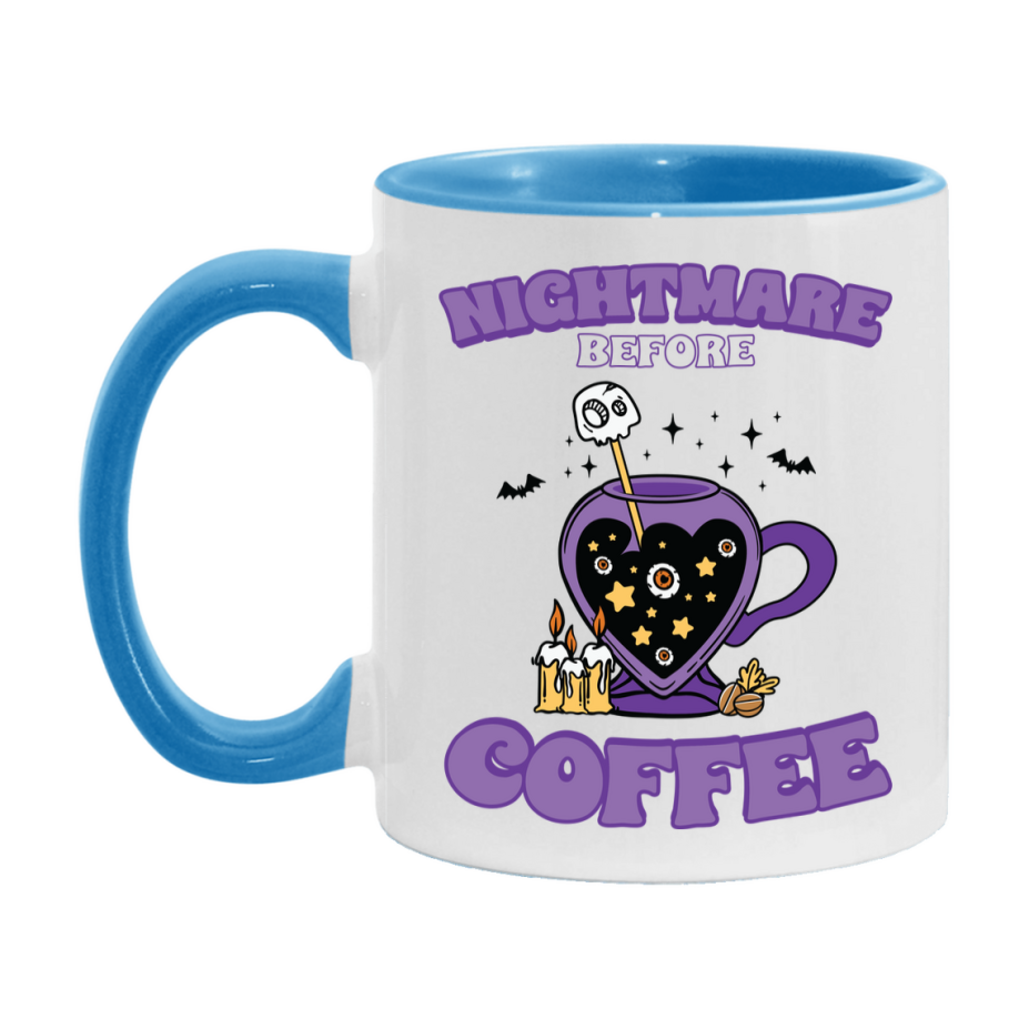 Funny Halloween Coffee Mug, White Ceramic Halloween Coffee Cup 11Oz Or 15Oz