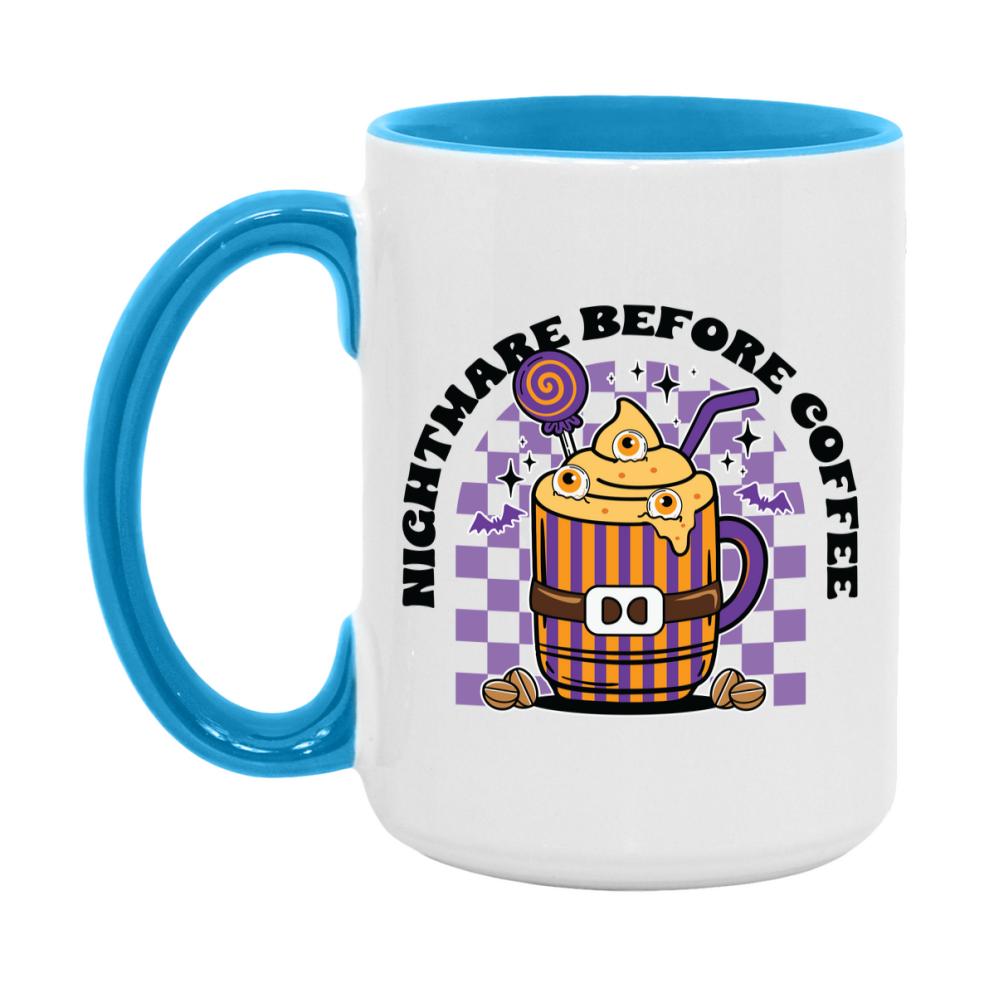 Funny Halloween Coffee Mug, White Ceramic Halloween Coffee Cup 11Oz Or 15Oz