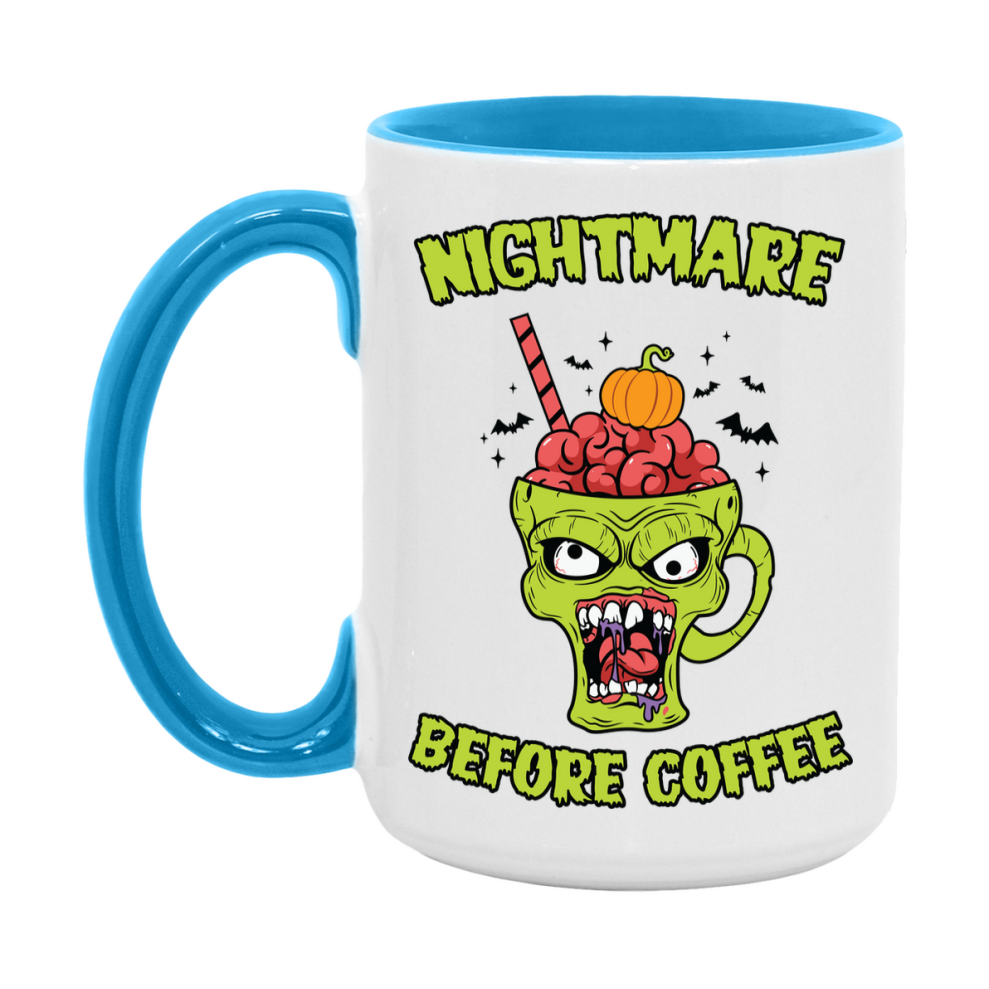 Funny Halloween Coffee Mug, White Ceramic Halloween Coffee Cup 11Oz Or 15Oz