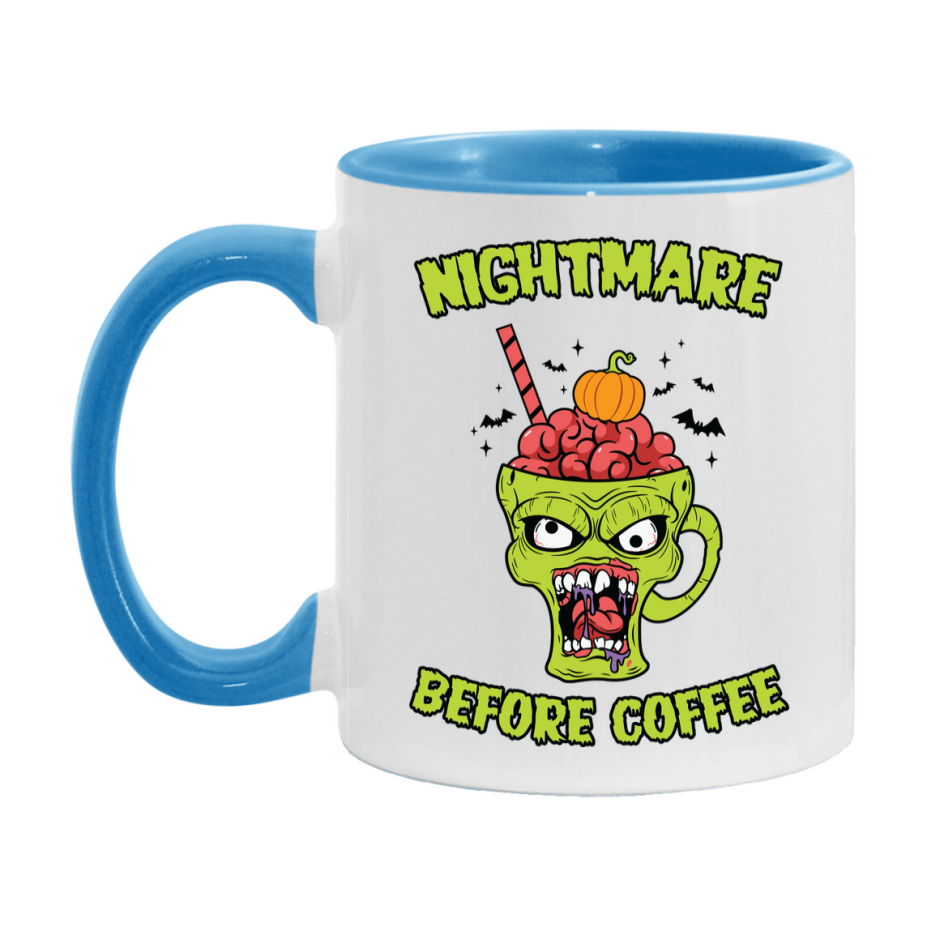 Funny Halloween Coffee Mug, White Ceramic Halloween Coffee Cup 11Oz Or 15Oz
