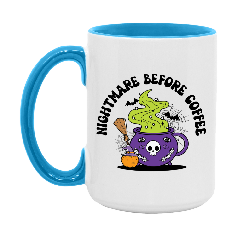 Funny Halloween Coffee Mug, White Ceramic Halloween Coffee Cup 11Oz Or 15Oz