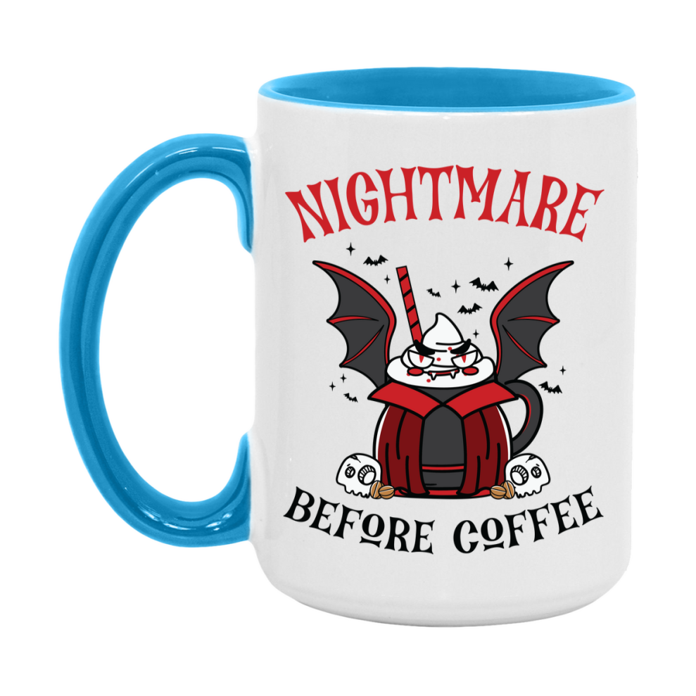 Funny Halloween Coffee Mug, White Ceramic Halloween Coffee Cup 11Oz Or 15Oz