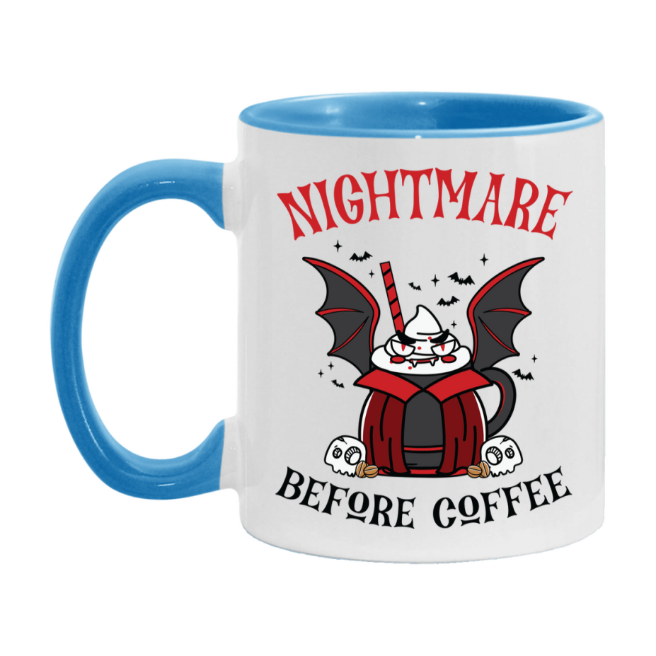 Funny Halloween Coffee Mug, White Ceramic Halloween Coffee Cup 11Oz Or 15Oz