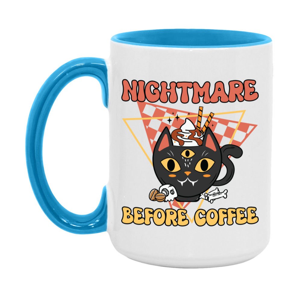 Funny Halloween Coffee Mug, White Ceramic Halloween Coffee Cup 11Oz Or 15Oz