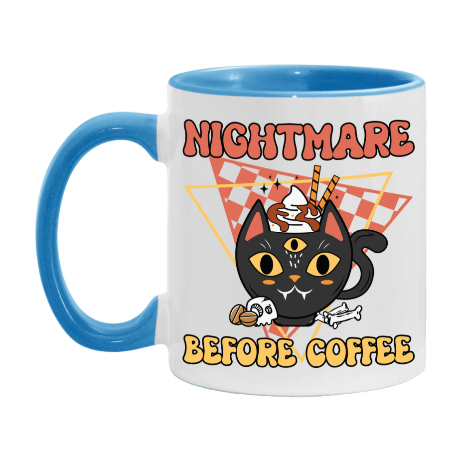 Funny Halloween Coffee Mug, White Ceramic Halloween Coffee Cup 11Oz Or 15Oz