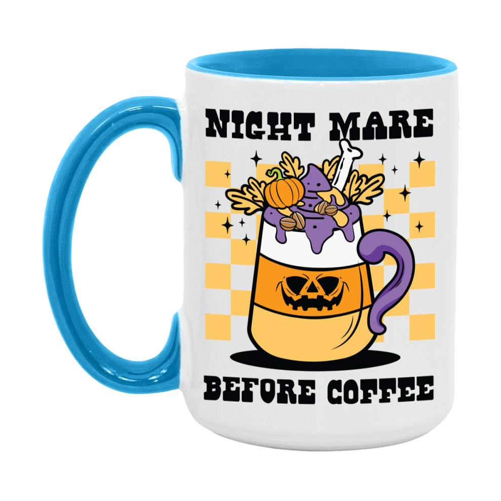 Funny Halloween Coffee Mug, White Ceramic Halloween Coffee Cup 11Oz Or 15Oz