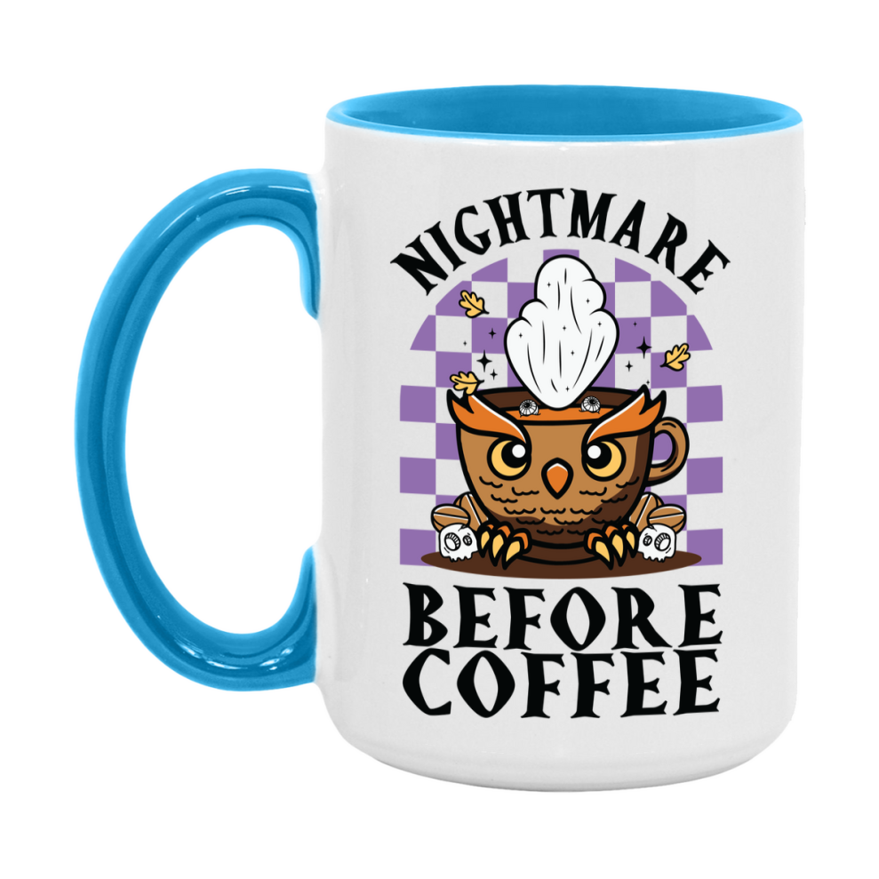 Funny Halloween Coffee Mug, White Ceramic Halloween Coffee Cup 11Oz Or 15Oz