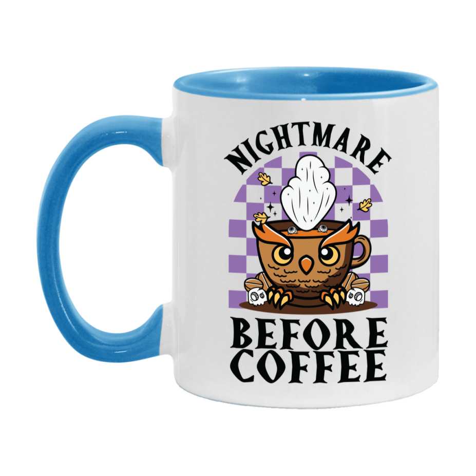 Funny Halloween Coffee Mug, White Ceramic Halloween Coffee Cup 11Oz Or 15Oz