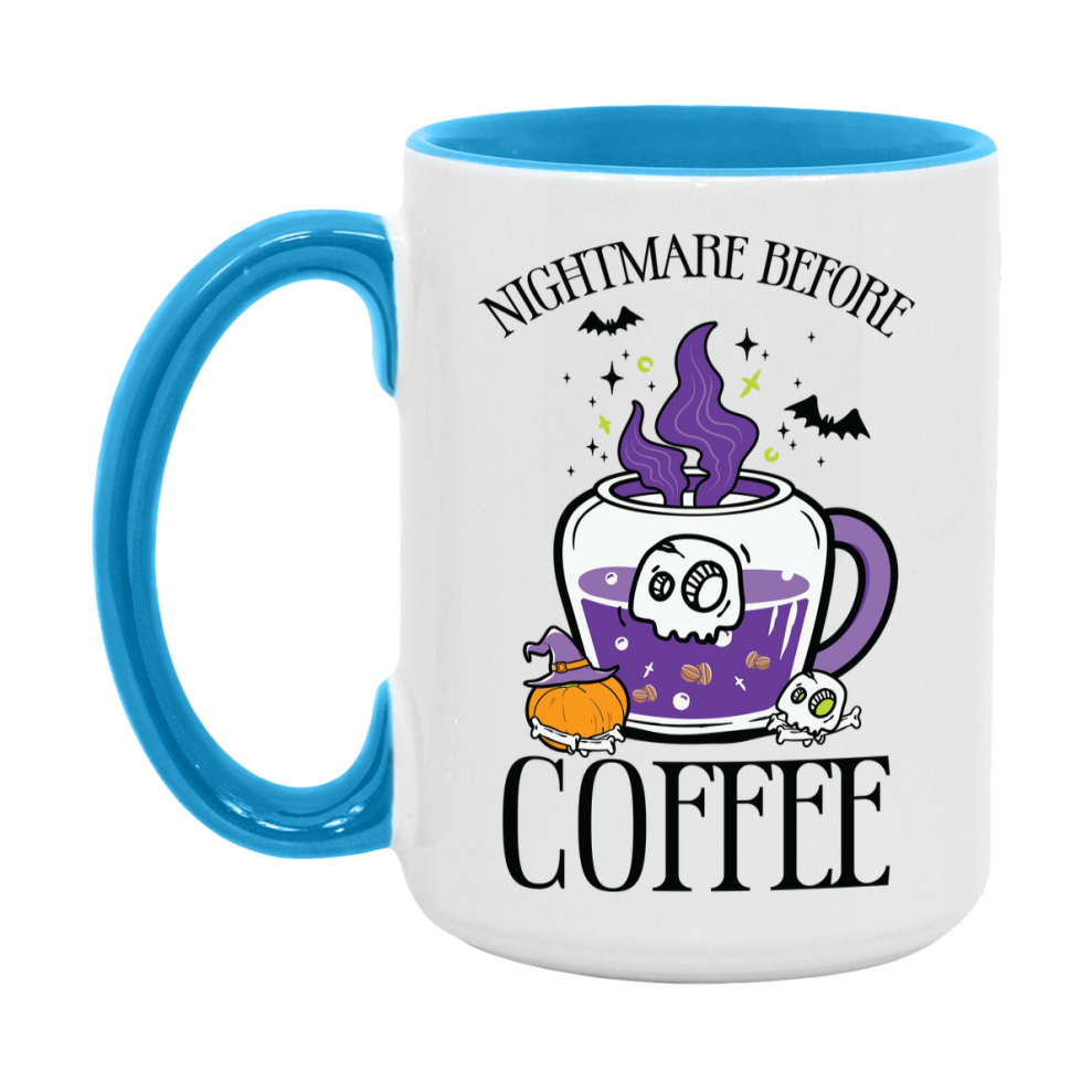 Funny Halloween Coffee Mug, White Ceramic Halloween Coffee Cup 11Oz Or 15Oz