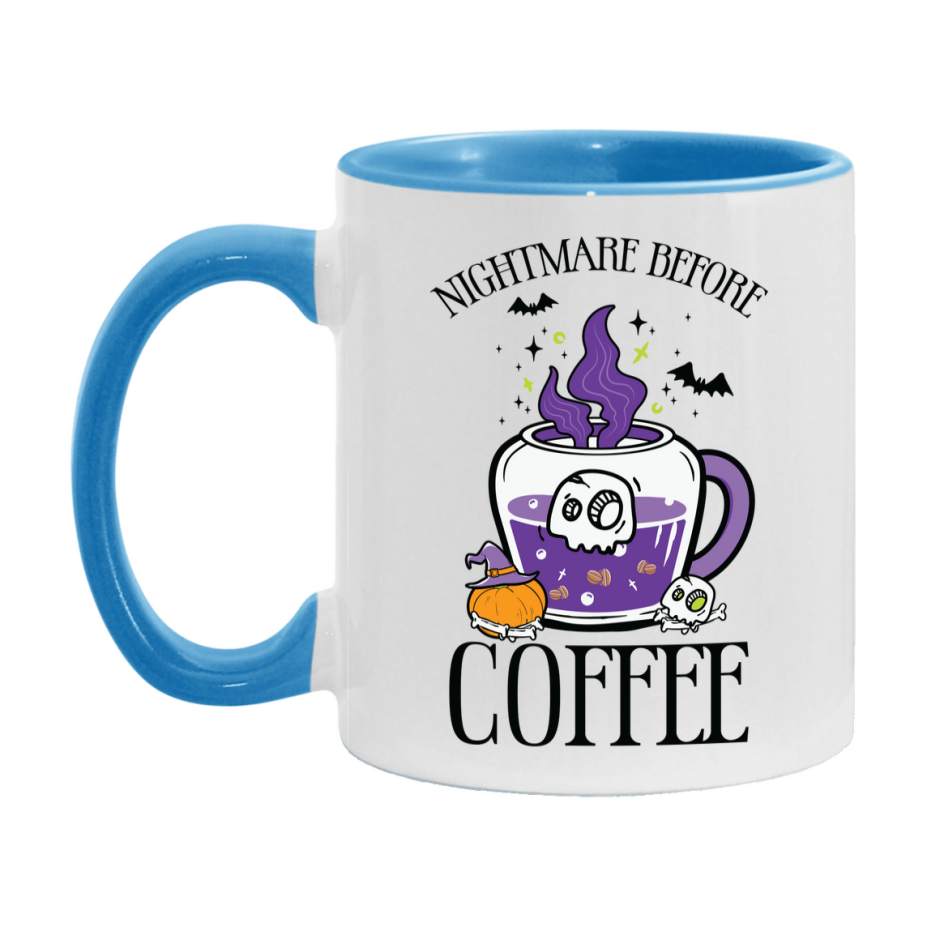 Funny Halloween Coffee Mug, White Ceramic Halloween Coffee Cup 11Oz Or 15Oz