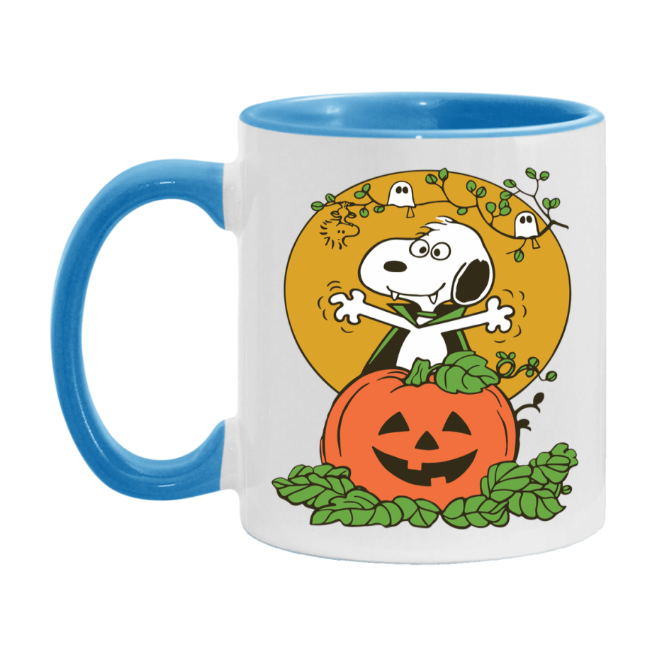 Peanuts Snoopy Halloween Mug, Snoopy Coffee Cup, Cute Halloween Coffee Mug, 11Oz Or 15Oz Ceramic