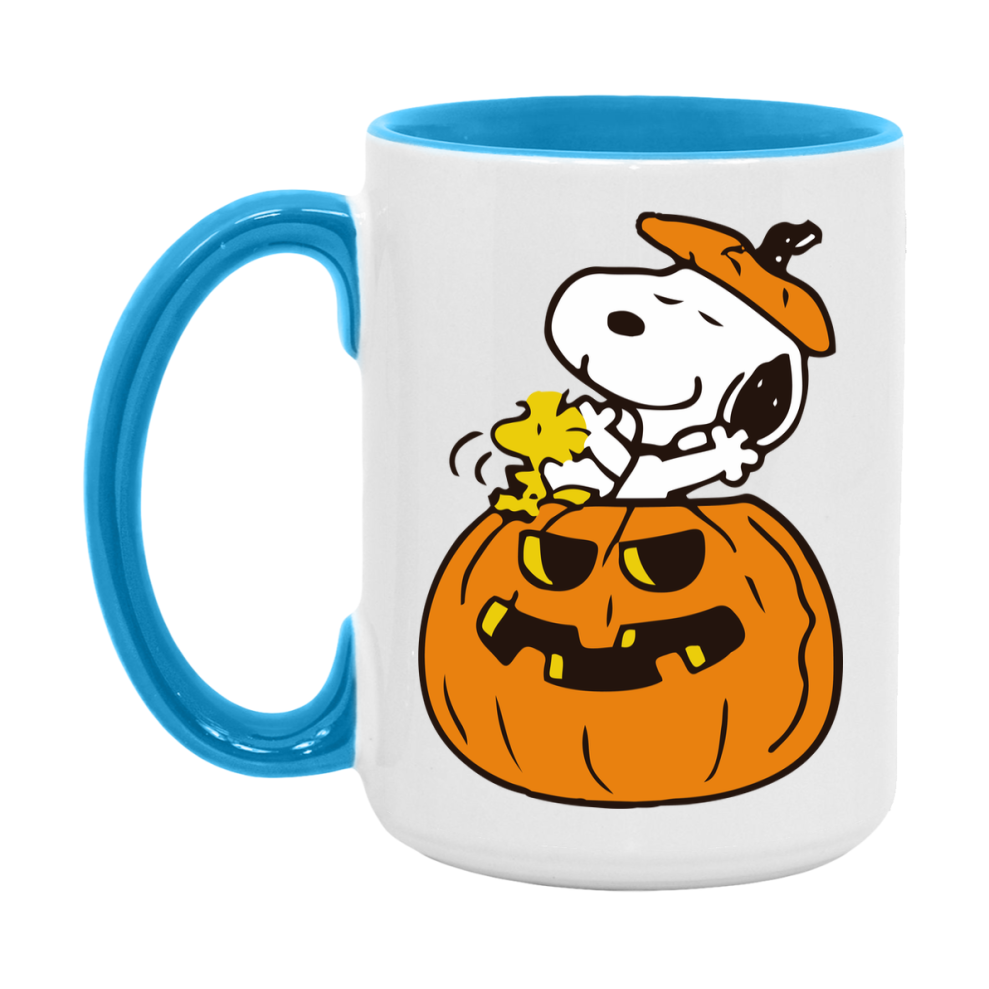 Peanuts Snoopy Halloween Mug, Snoopy Coffee Cup, Cute Halloween Coffee Mug, 11Oz Or 15Oz Ceramic