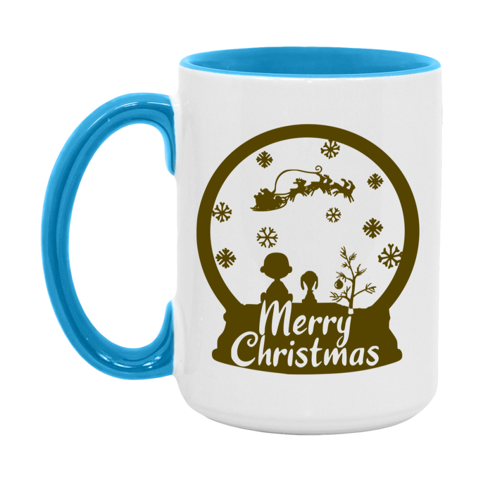 Peanuts Gang Christmas Mug, Snoopy Charlie Brown Holiday Coffee Cup, Ceramic Christmas Mug 11Oz Or 15Oz