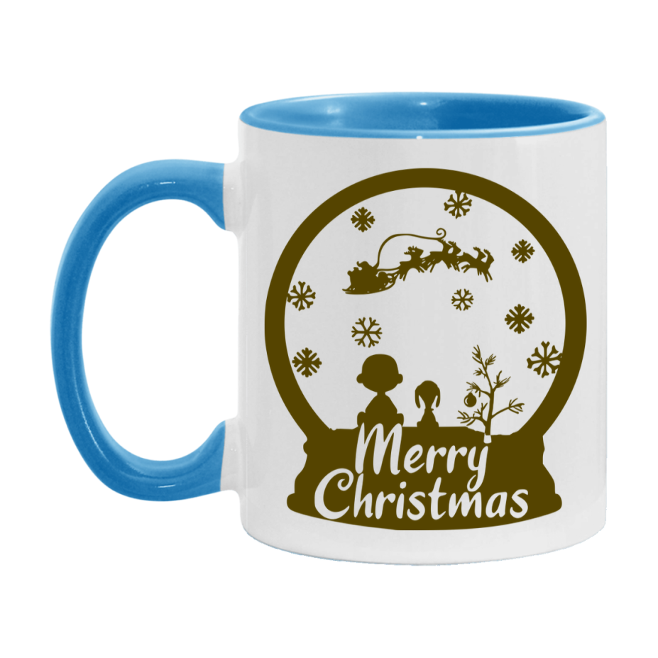 Peanuts Gang Christmas Mug, Snoopy Charlie Brown Holiday Coffee Cup, Ceramic Christmas Mug 11Oz Or 15Oz