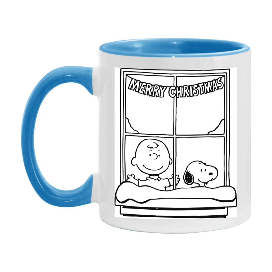 Peanuts Gang Christmas Mug, Snoopy Charlie Brown Holiday Coffee Cup, Ceramic Christmas Mug 11Oz Or 15Oz