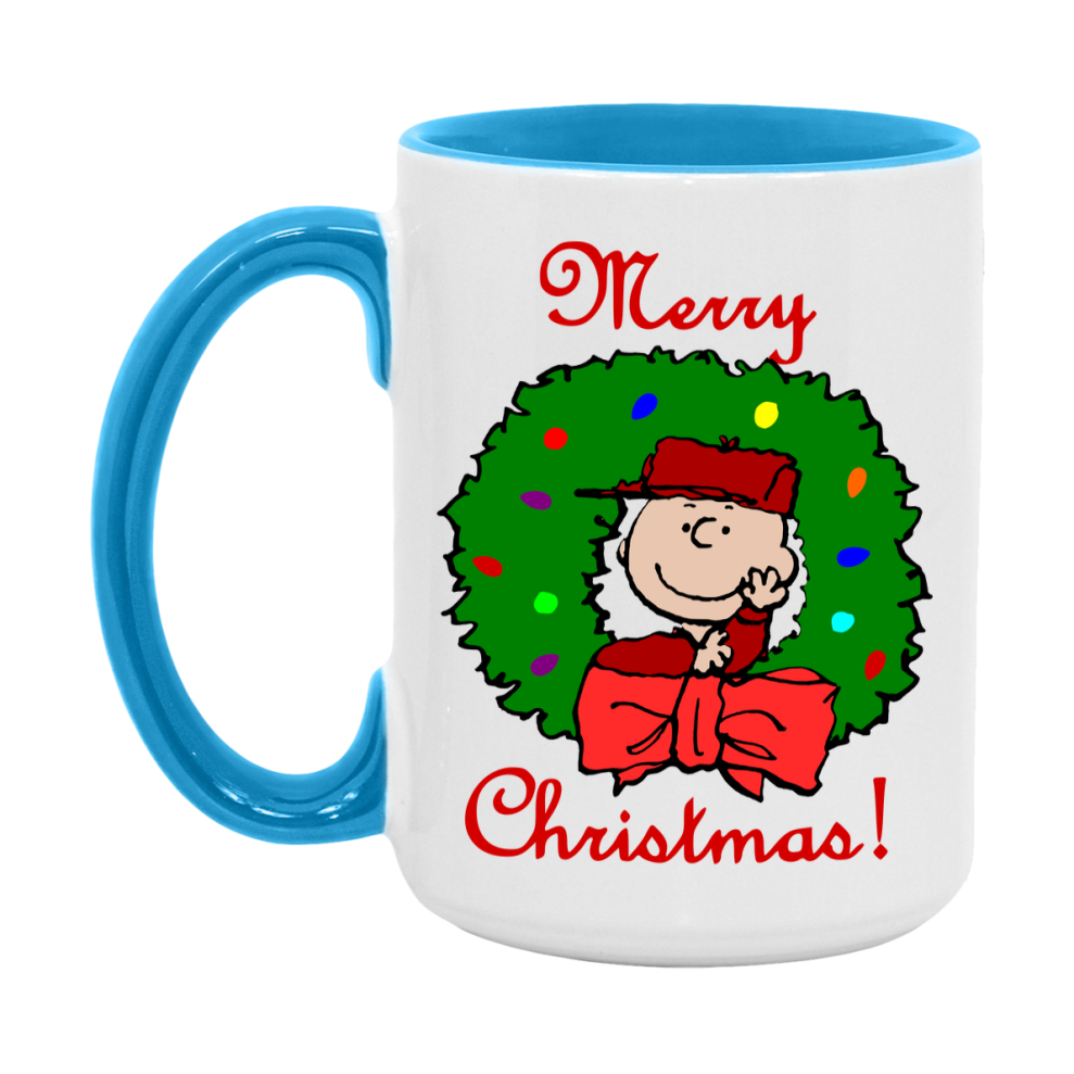 Peanuts Gang Christmas Mug, Snoopy Charlie Brown Holiday Coffee Cup, Ceramic Christmas Mug 11Oz Or 15Oz
