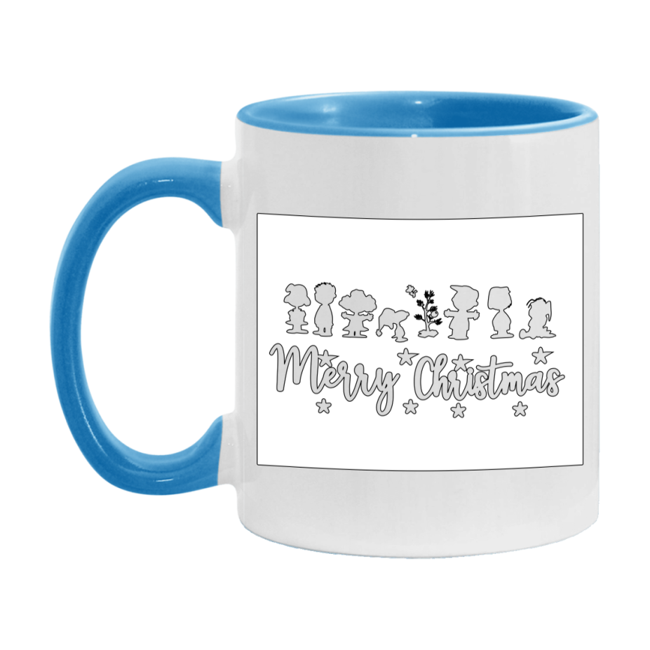 Peanuts Gang Christmas Mug, Snoopy Charlie Brown Holiday Coffee Cup, Ceramic Christmas Mug 11Oz Or 15Oz