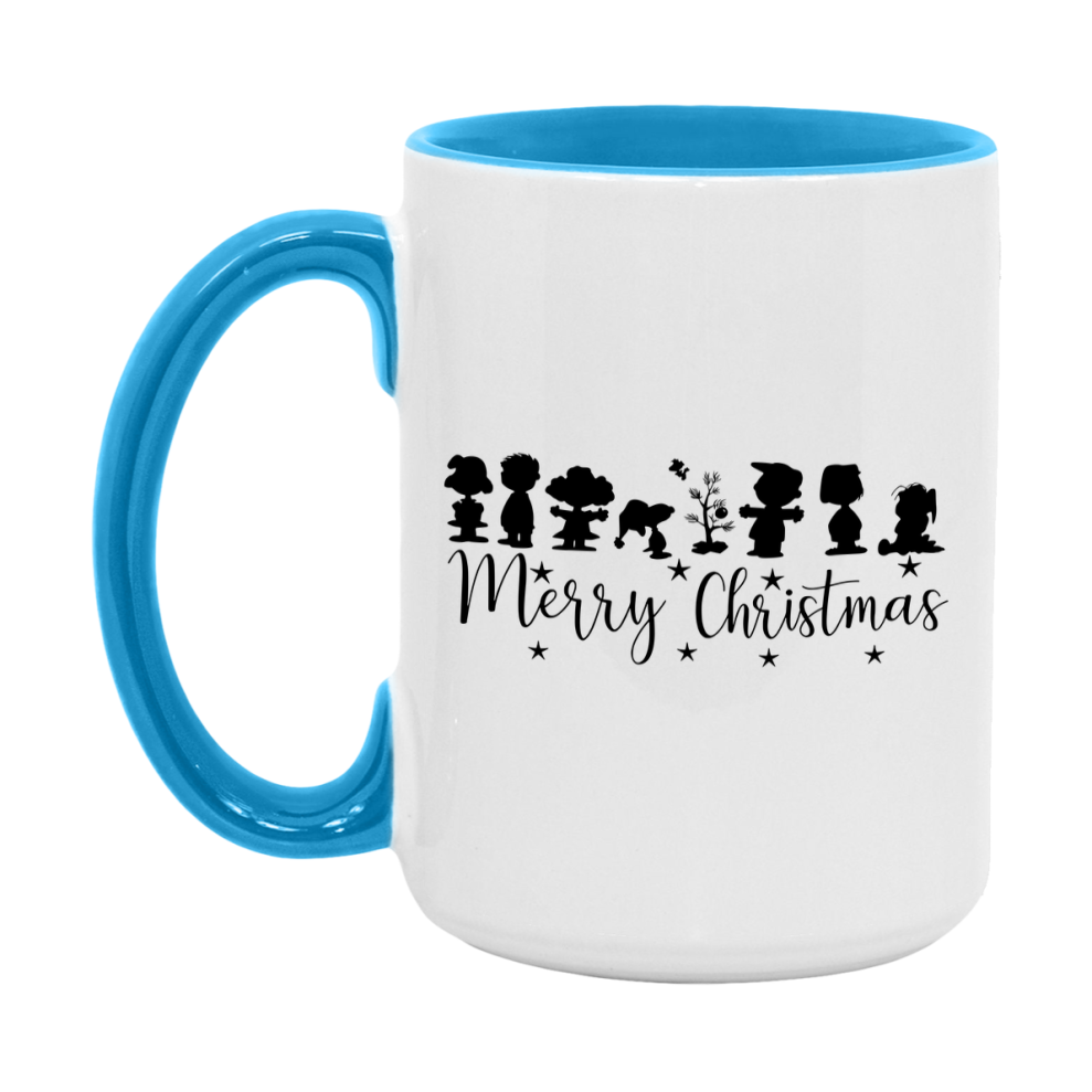 Peanuts Gang Christmas Mug, Snoopy Charlie Brown Holiday Coffee Cup, Ceramic Christmas Mug 11Oz Or 15Oz