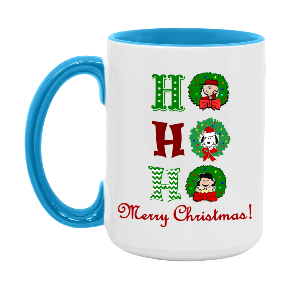 Peanuts Gang Christmas Mug, Snoopy Charlie Brown Holiday Coffee Cup, Ceramic Christmas Mug 11Oz Or 15Oz