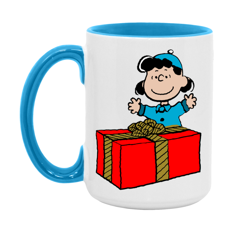 Peanuts Gang Christmas Mug, Snoopy Charlie Brown Holiday Coffee Cup, Ceramic Christmas Mug 11Oz Or 15Oz