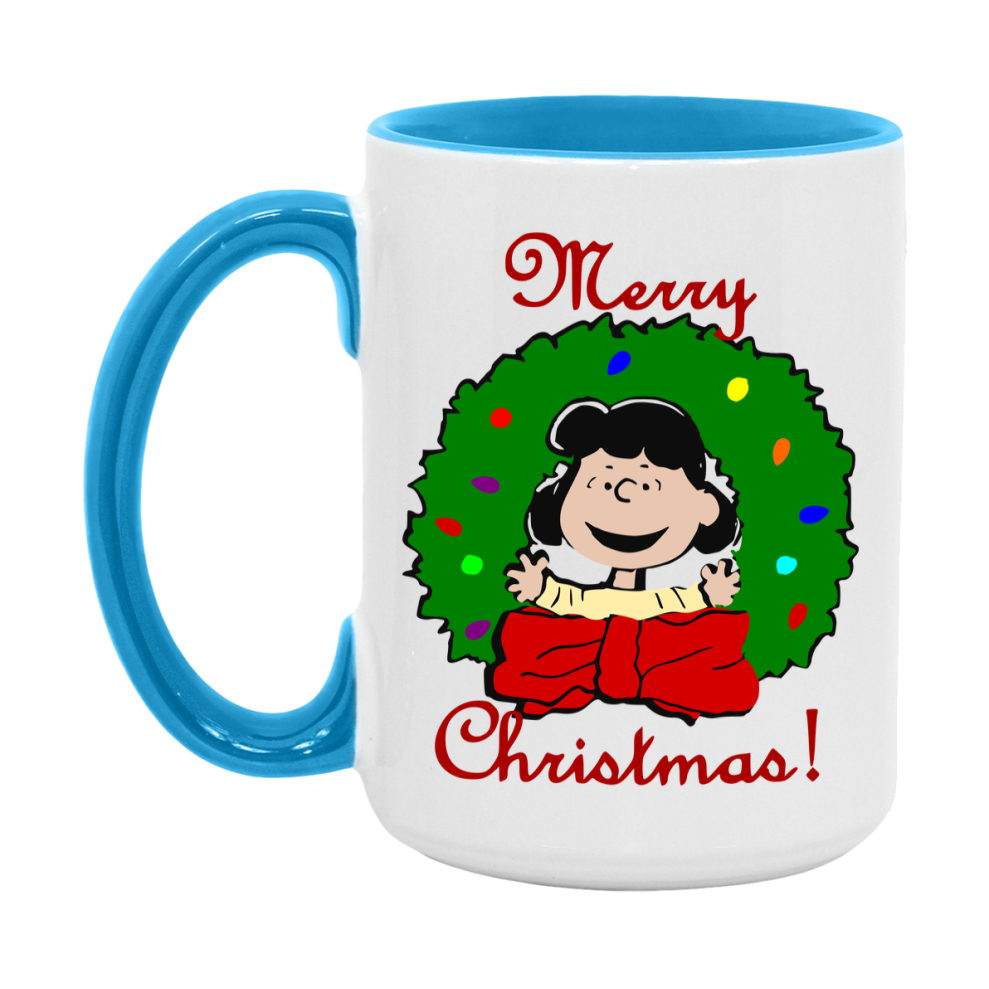 Peanuts Gang Christmas Mug, Snoopy Charlie Brown Holiday Coffee Cup, Ceramic Christmas Mug 11Oz Or 15Oz
