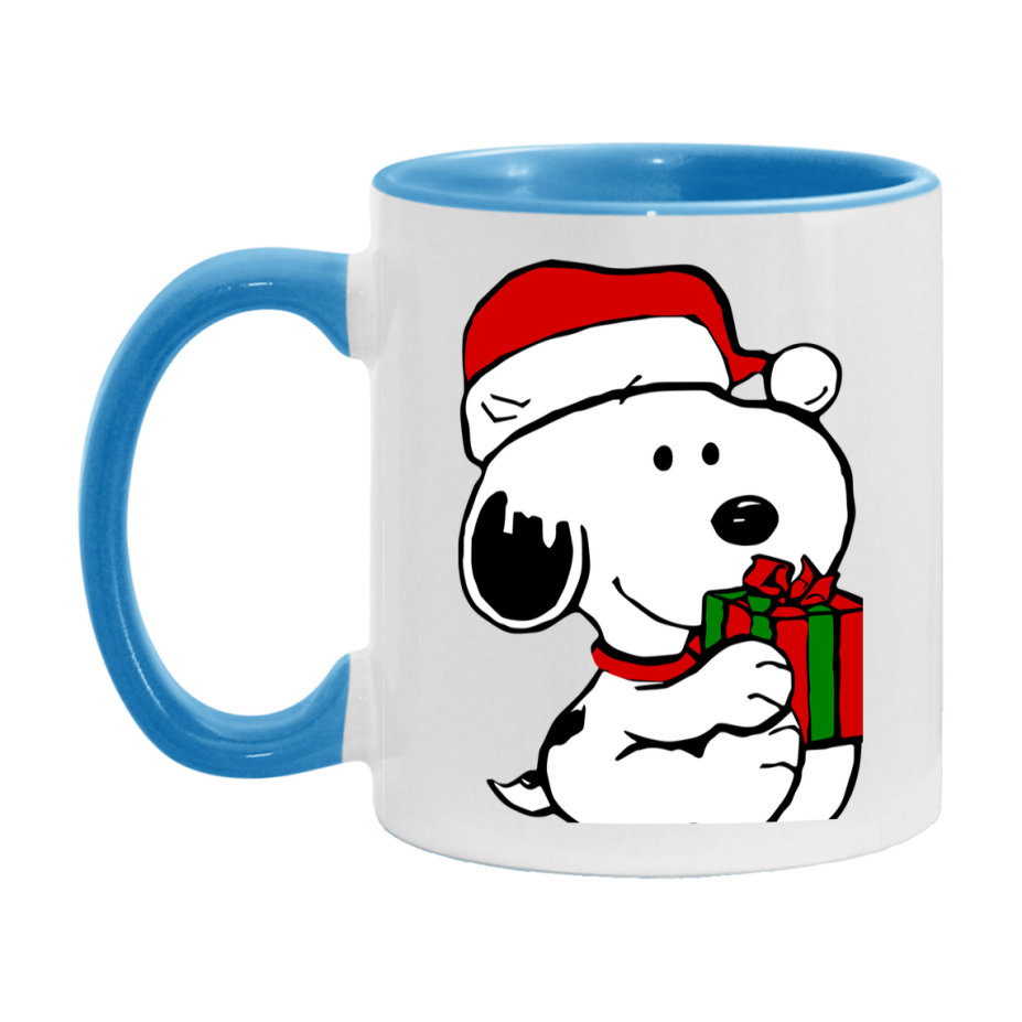 Peanuts Gang Christmas Mug, Snoopy Charlie Brown Holiday Coffee Cup, Ceramic Christmas Mug 11Oz Or 15Oz