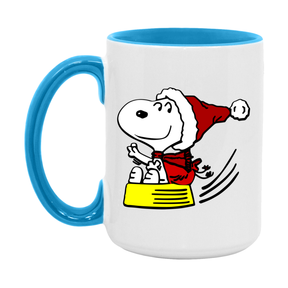 Peanuts Gang Christmas Mug, Snoopy Charlie Brown Holiday Coffee Cup, Ceramic Christmas Mug 11Oz Or 15Oz