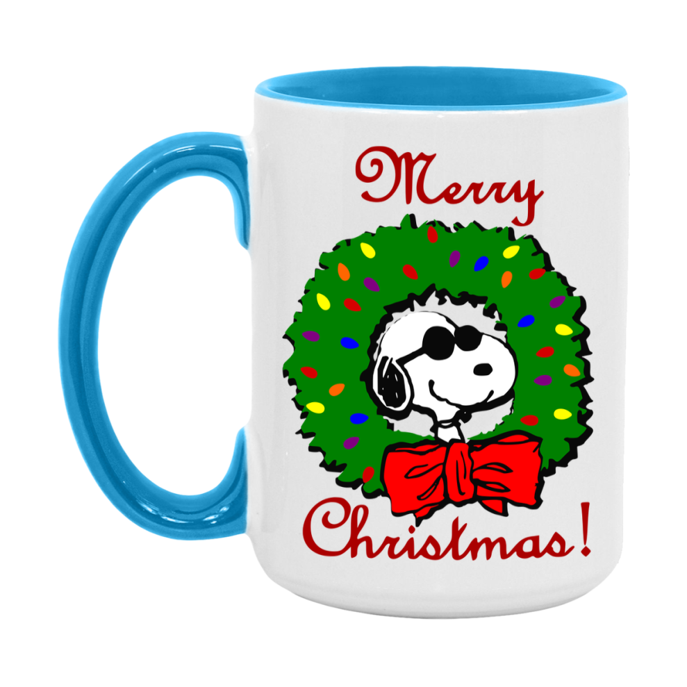 Peanuts Gang Christmas Mug, Snoopy Charlie Brown Holiday Coffee Cup, Ceramic Christmas Mug 11Oz Or 15Oz