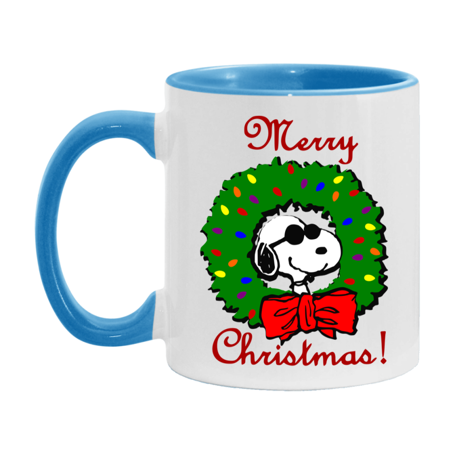 Peanuts Gang Christmas Mug, Snoopy Charlie Brown Holiday Coffee Cup, Ceramic Christmas Mug 11Oz Or 15Oz