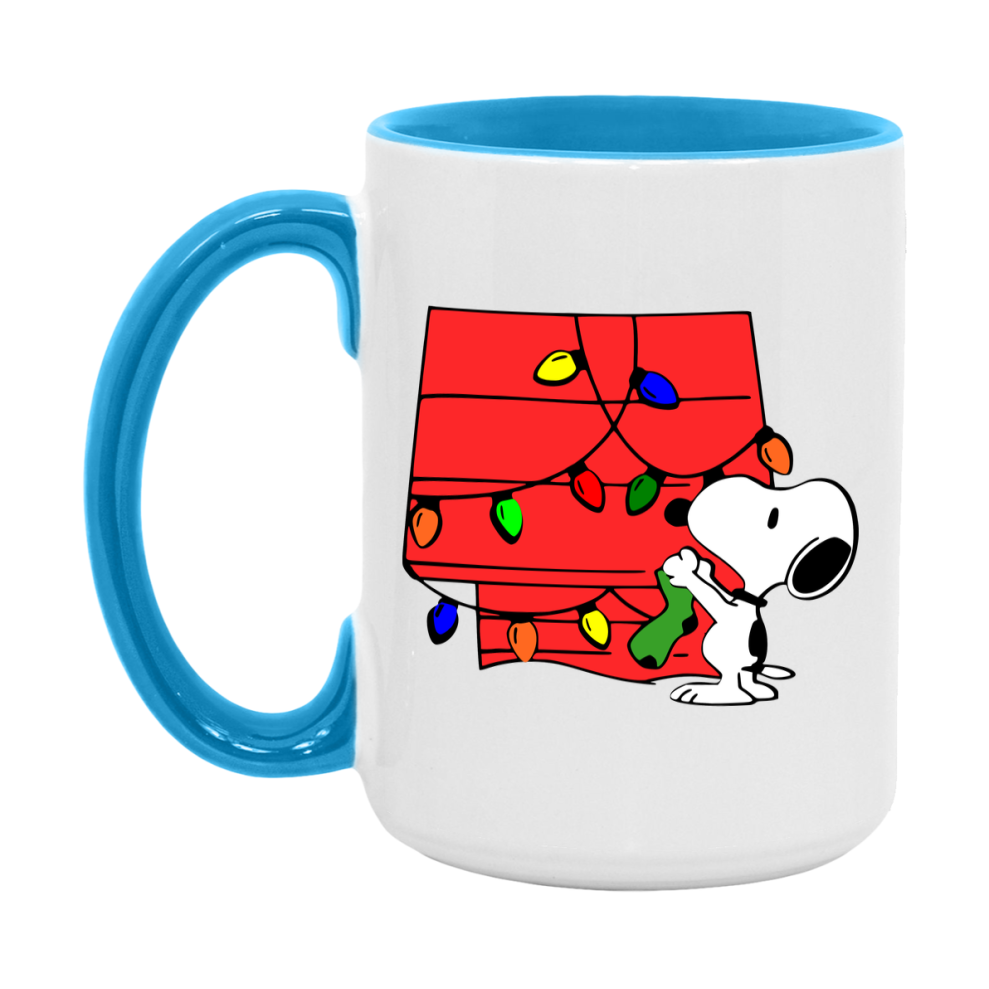 Peanuts Gang Christmas Mug, Snoopy Charlie Brown Holiday Coffee Cup, Ceramic Christmas Mug 11Oz Or 15Oz