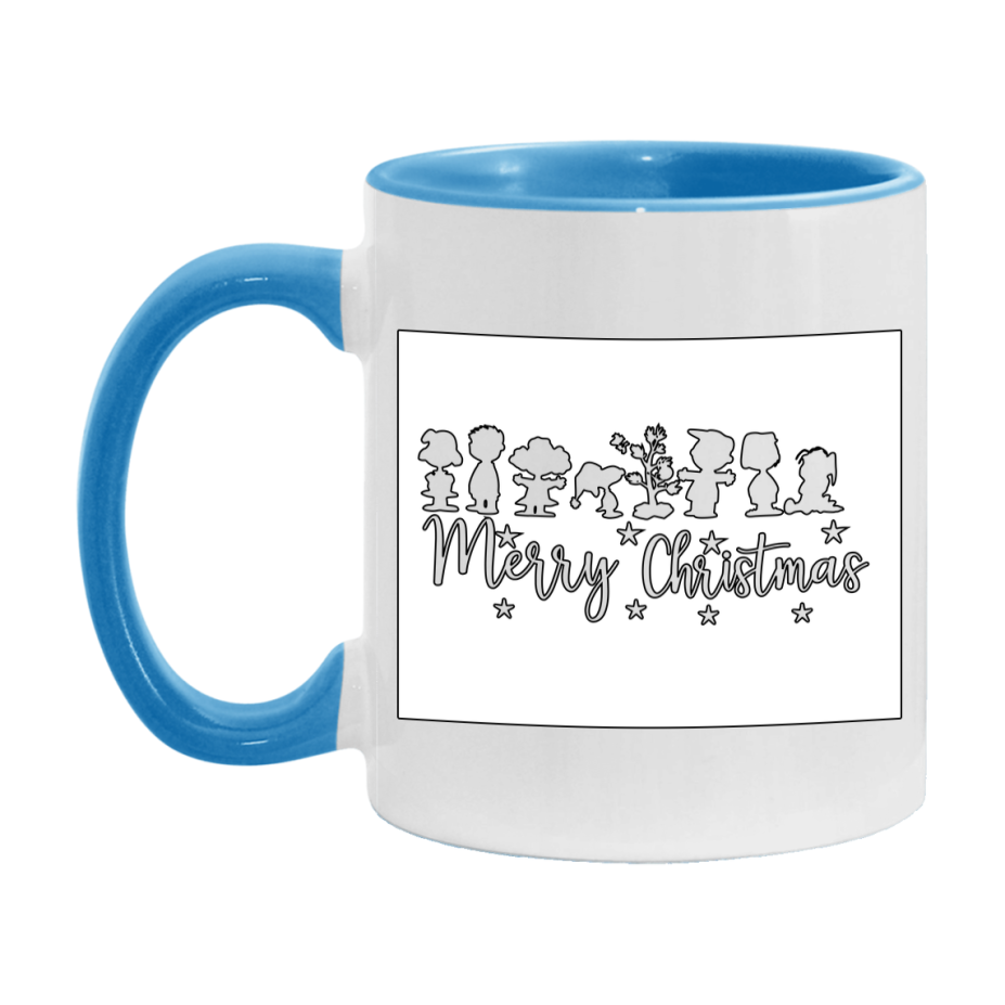 Peanuts Gang Christmas Mug, Snoopy Charlie Brown Holiday Coffee Cup, Ceramic Christmas Mug 11Oz Or 15Oz