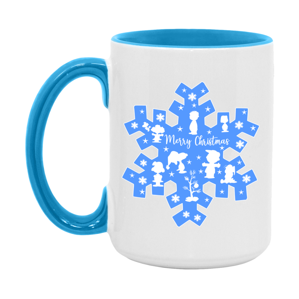 Peanuts Gang Christmas Mug, Snoopy Charlie Brown Holiday Coffee Cup, Ceramic Christmas Mug 11Oz Or 15Oz