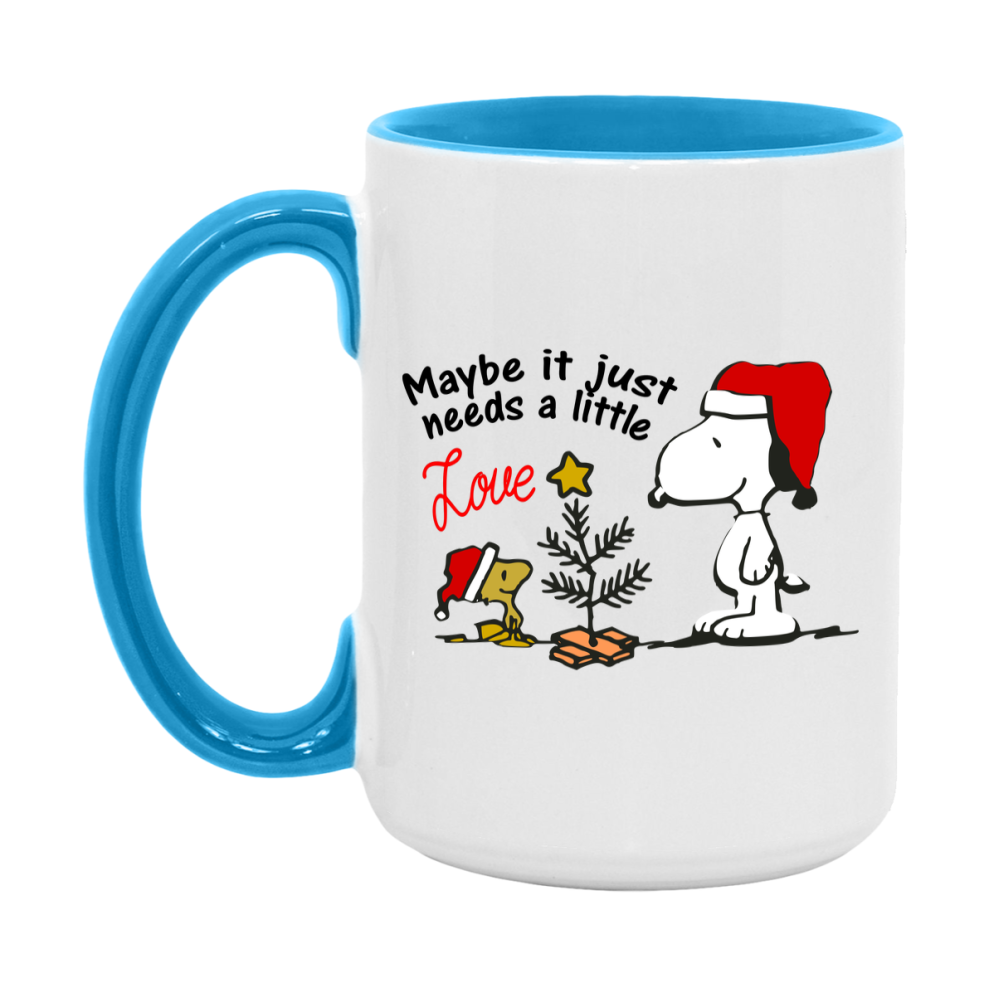 Peanuts Gang Christmas Mug, Snoopy Charlie Brown Holiday Coffee Cup, Ceramic Christmas Mug 11Oz Or 15Oz