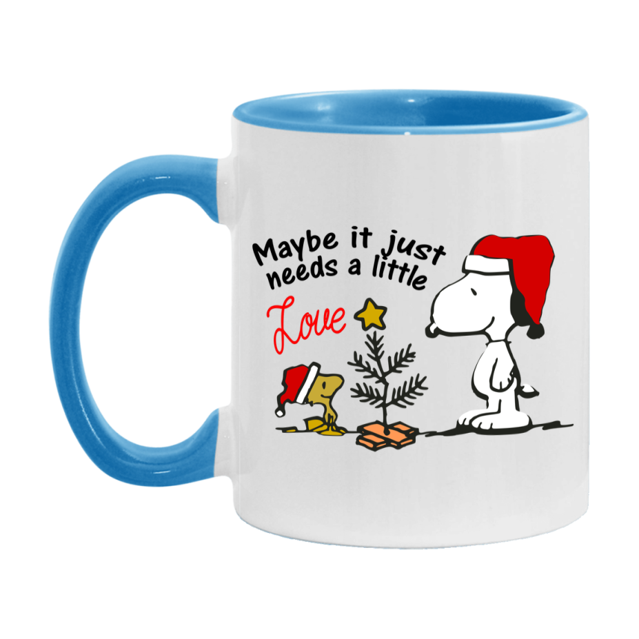 Peanuts Gang Christmas Mug, Snoopy Charlie Brown Holiday Coffee Cup, Ceramic Christmas Mug 11Oz Or 15Oz