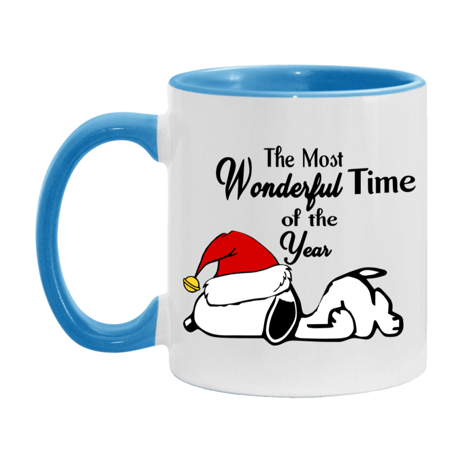 Peanuts Gang Christmas Mug, Snoopy Charlie Brown Holiday Coffee Cup, Ceramic Christmas Mug 11Oz Or 15Oz