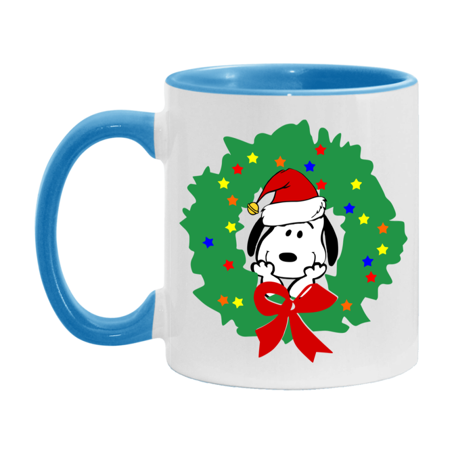 Peanuts Gang Christmas Mug, Snoopy Charlie Brown Holiday Coffee Cup, Ceramic Christmas Mug 11Oz Or 15Oz
